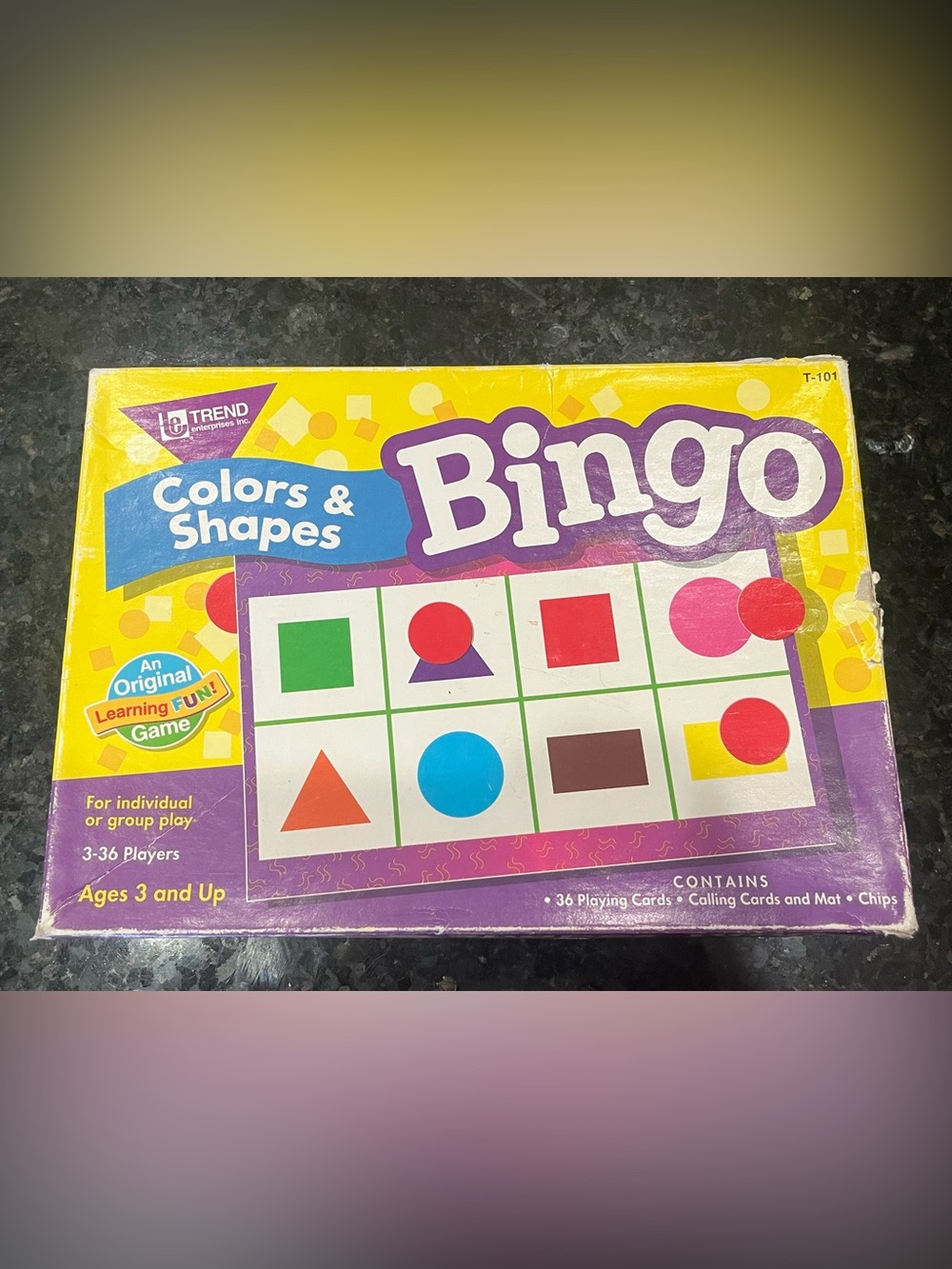 Colors & Shapes Bingo Game for Kids - Educational Matching Game